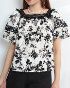 Simi Lace Puff Sleeve Blouse