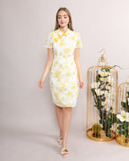 Zi Yun Eyelet Embroidery Qipao