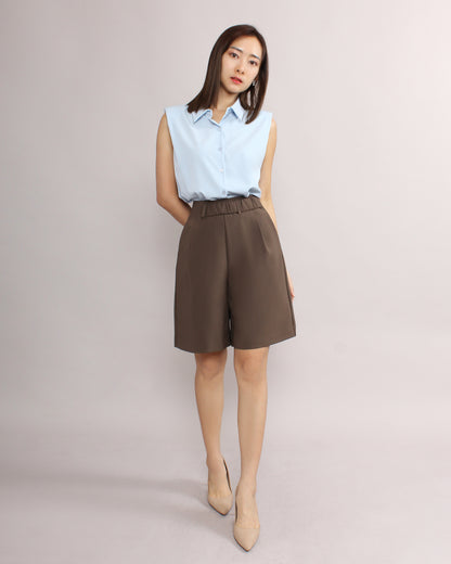 Casual Plicated Loose Baggy Midi Pants