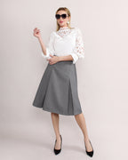 Pleated Skirt [FREE Leather Belt]