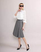 Pleated Skirt [FREE Leather Belt]