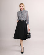 Pleated Skirt [FREE Leather Belt]