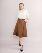 Pleated Skirt [FREE Leather Belt]