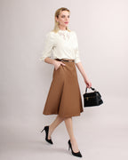 Pleated Skirt [FREE Leather Belt]
